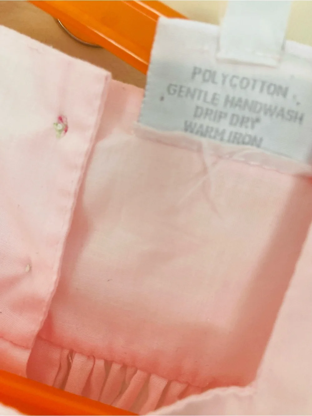 The Proper Peony  Light Pink Eyelet Hem Dress Ruffle Sleeve Sleeveless  Dress